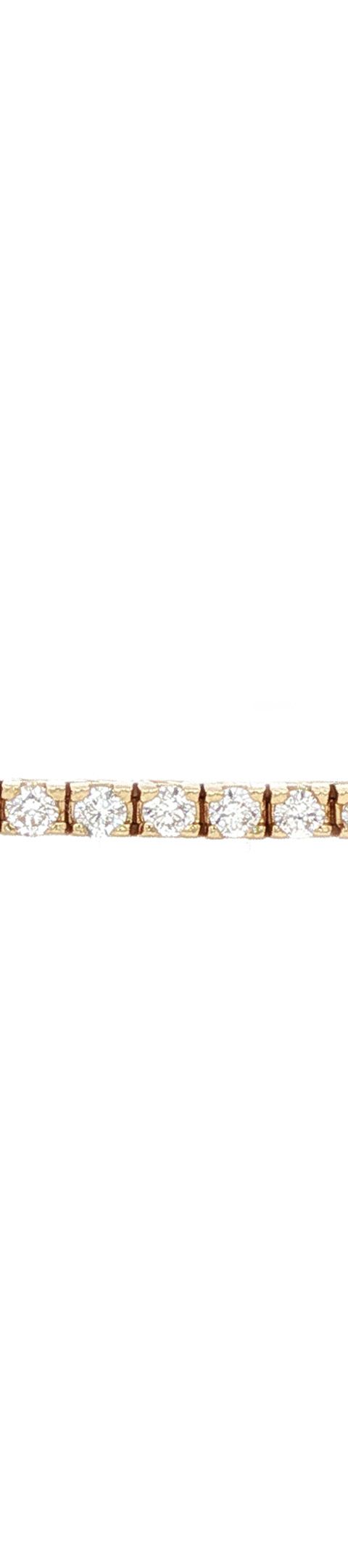 Vintage 14K Gold Tennis Bracelet with Diamond